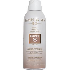 Hampton Sun Spf 8 Continuous Mist Sunscreen with Bronzer 5 oz.- 719824