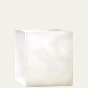 Hielo White Onyx Waste Basket- sku183230114