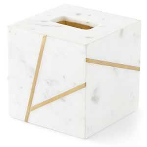 Marble Brass Tissue Holder- sku170442076