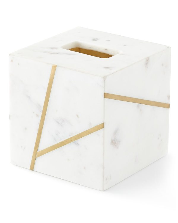 Marble Brass Tissue Holder- sku170442076