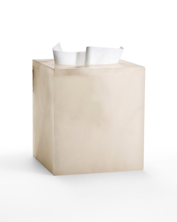 Alisa Alabaster Tissue Cover, Cream- sku174270627