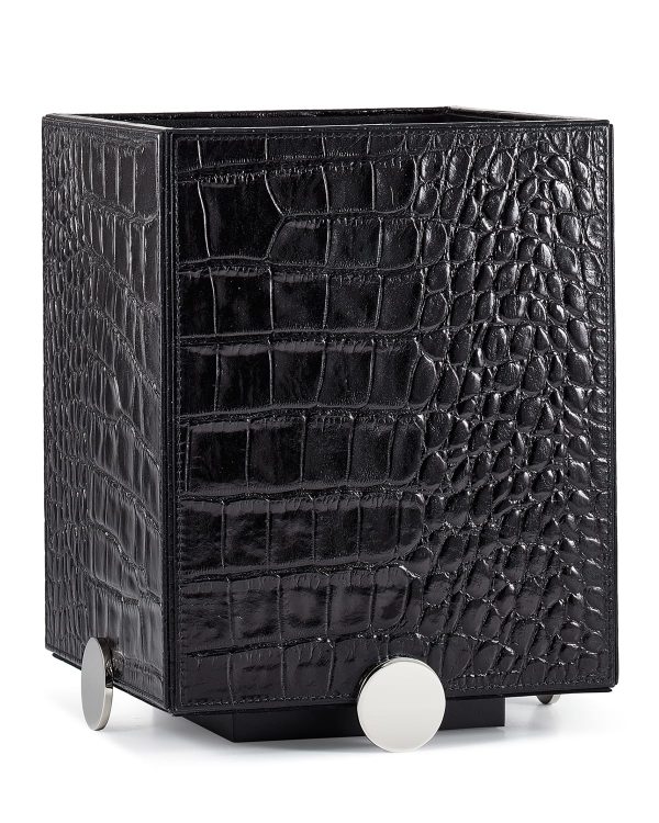 Discus Black Wastebasket- sku185530791