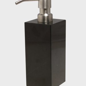 Myrtus Collection Jet Black Marble Soap Dispenser- sku191850472
