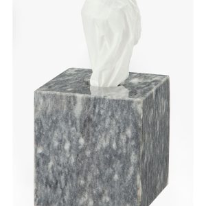 Eris Collection Cloud Gray Marble Tissue Box- sku191850304