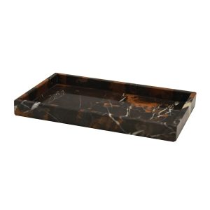Myrtus Collection Black & Gold Small Vanity Tray- sku191850475