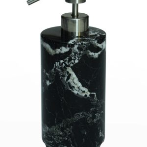 Eris Collection Black Zebra Marble Soap Dispenser- sku191840377