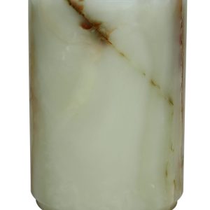 Eris Collection Light Green Onyx Round Wastebasket w/ Liner- sku191850193