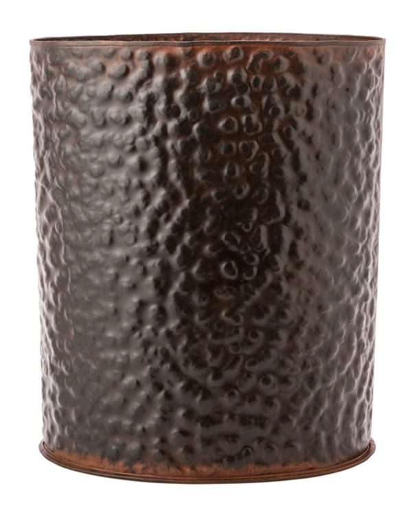 Oval Natural Iron Wastebasket- sku194561311