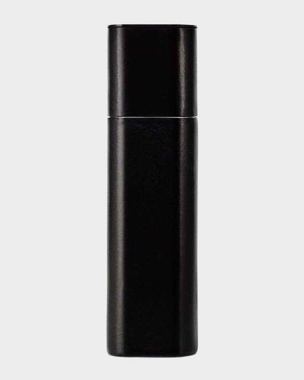 Black Leather Travel Case- sku174540363