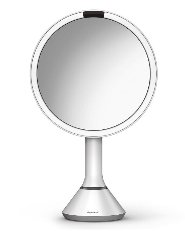 8&#148 Sensor Makeup Mirror with Brightness Control, White- sku176780131