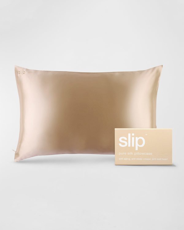 Pure Silk Pillowcase, Queen- sku177730704