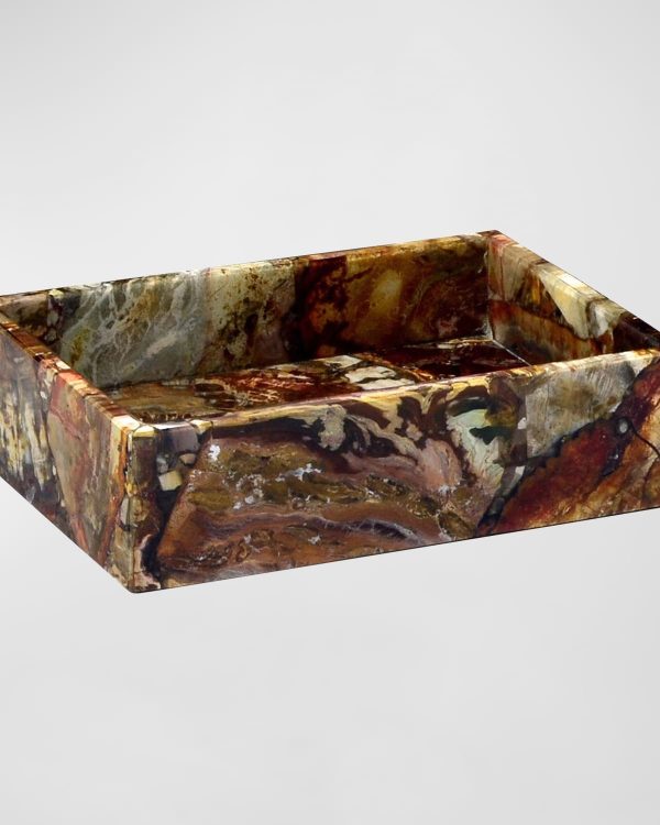 Petrified Wood Soap Dish- sku157560489