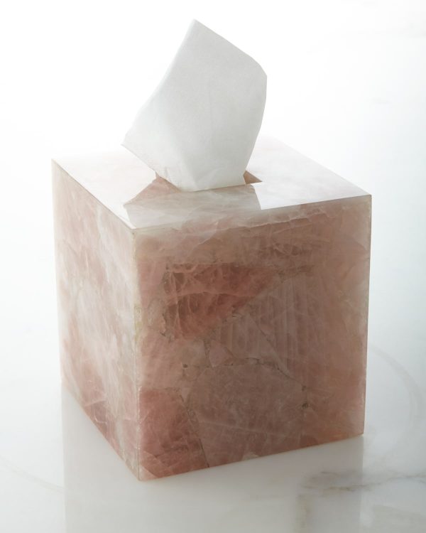 Rose Quartz Tissue Box Cover- sku157560693