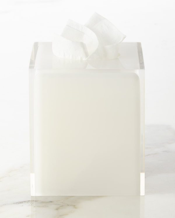 White Hollywood Tissue Box Cover- sku155860579