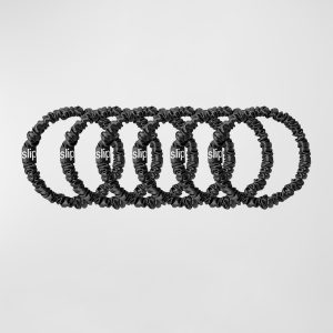 Pure Silk Skinny Scrunchies, 6 Pack- sku182900380