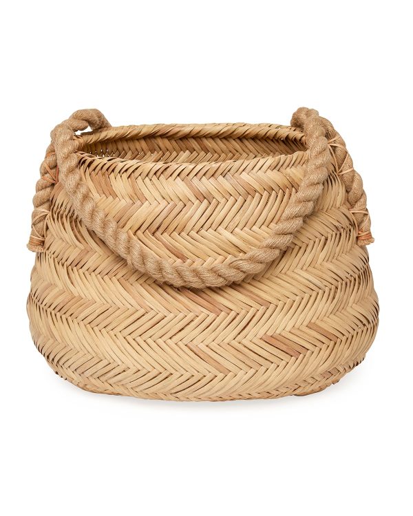 Saunier Round Rattan Storage Basket- sku189281673