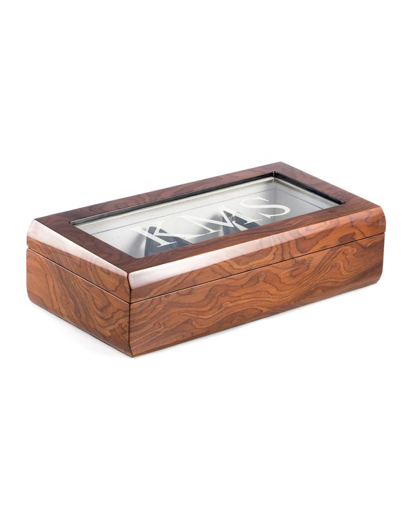 Men's Personalized Wooden Eyeglass Storage Case- sku189571805