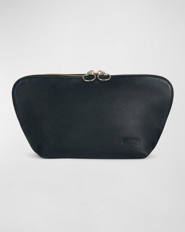 Signature Leather Makeup Bag- sku201260950