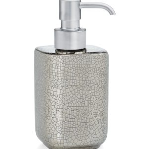Pia Silver Pump Dispenser - with Brushed Nickel Pump- sku202110119