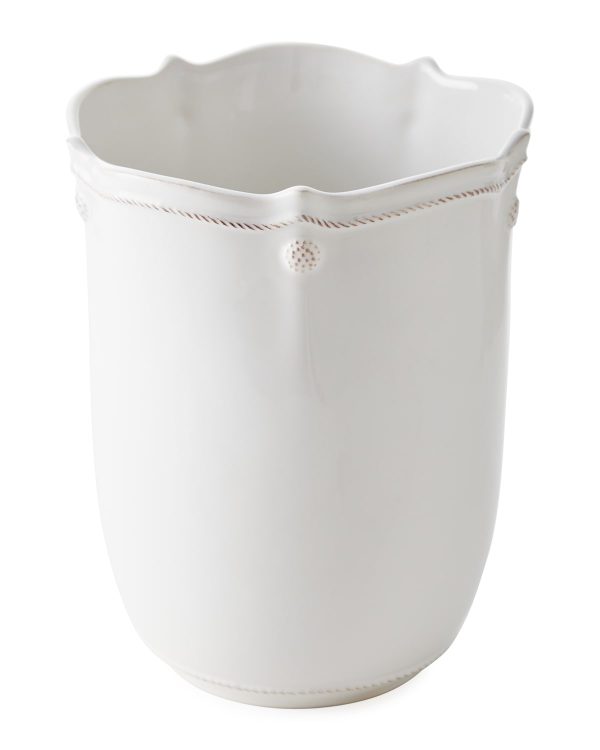 Wastebasket Berry and Thread Whitewash- sku200050790