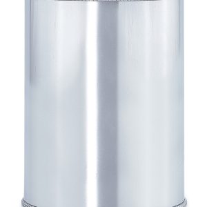 Corda Polished Chrome Waste Basket- sku202481251