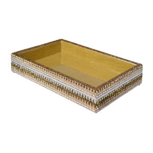 Biarritz Small Tray with Swarovski Crystals, Gold- sku204154779