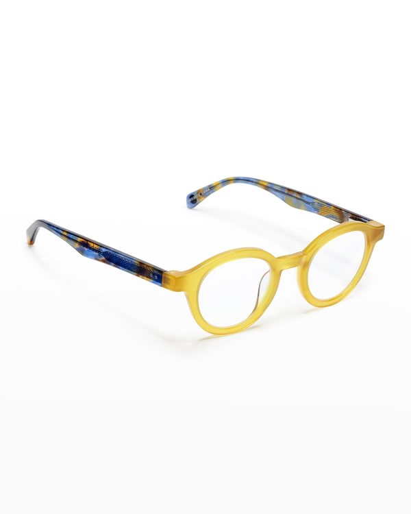 TV Party Round Acetate Reader Glasses- sku207960959