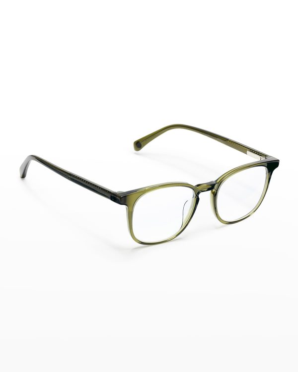 Boardroom Oversized Square Acetate Reader Glasses- sku207960134