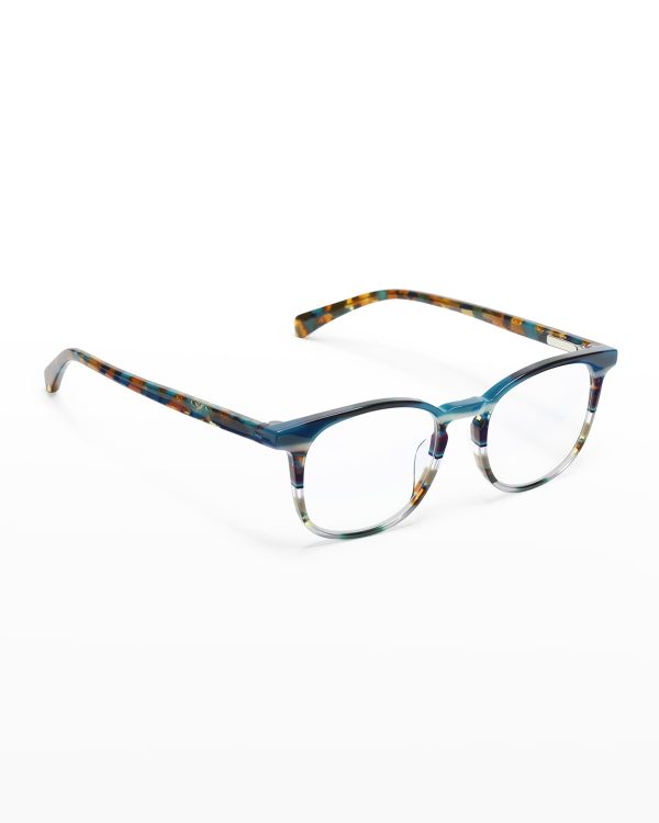 Boardroom Oversized Square Acetate Reader Glasses- sku207962726