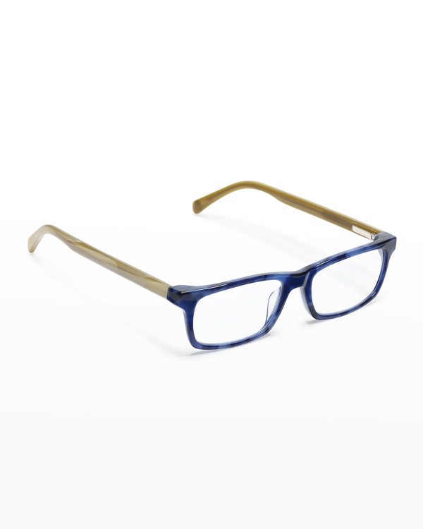 Number Cruncher Rectangle Acetate Reader Glasses- sku207961824
