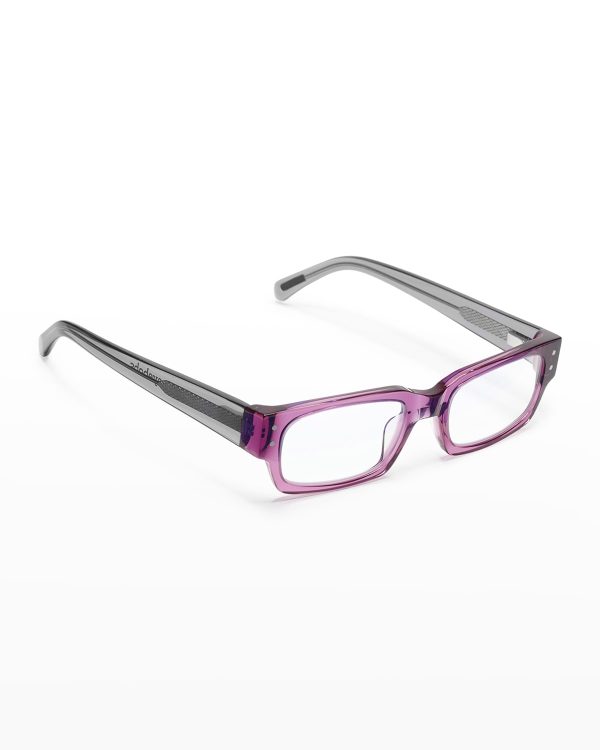 Peckerhead Rectangle Acetate Reader Glasses- sku207961739
