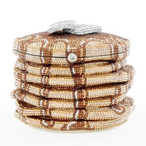 Pancakes Crystal Minaudiere Bag- sku209481847
