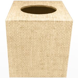 Jute Cube Tissue Box Cover, Sand- sku210421169