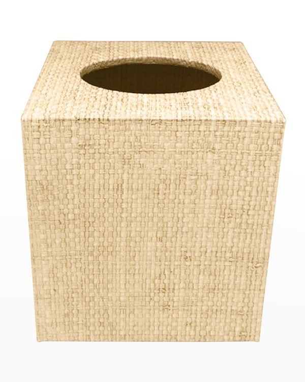 Jute Cube Tissue Box Cover, Sand- sku210421169
