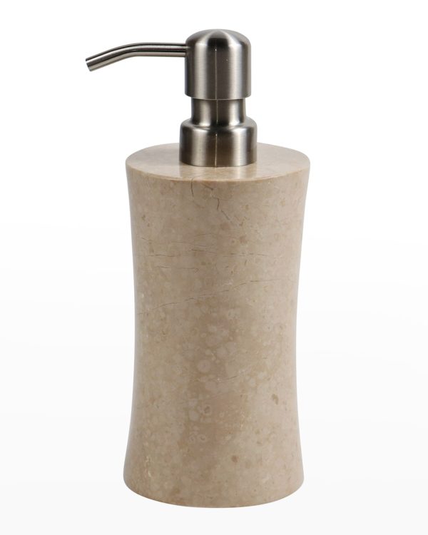 Myrtus Polished Verona Beige Marble Soap Dispenser- sku210700692