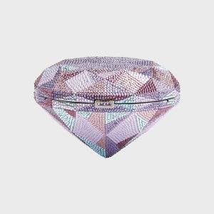 Diamond Geometric Crystal Minaudiere- sku220410692