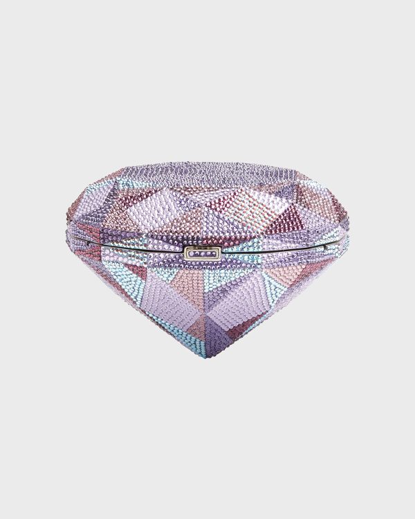 Diamond Geometric Crystal Minaudiere- sku220410692