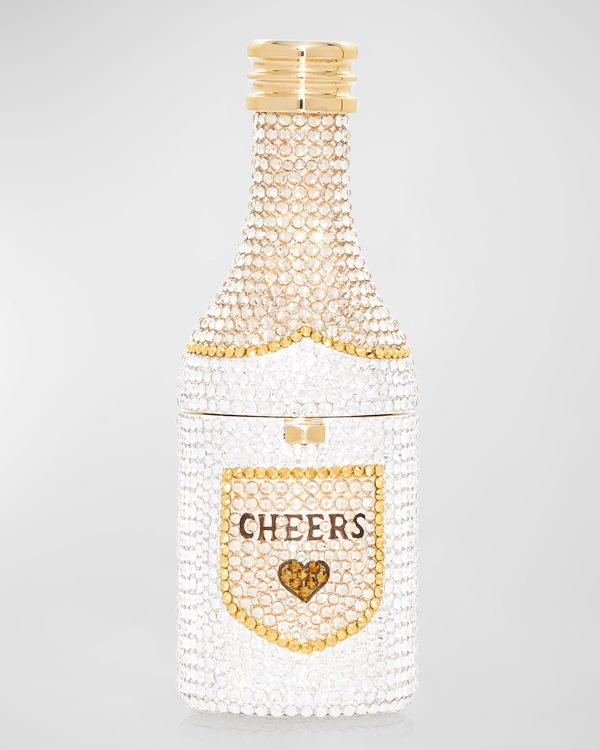 Mini Cheers Forever Bottle Crystal Pillbox- sku213830984