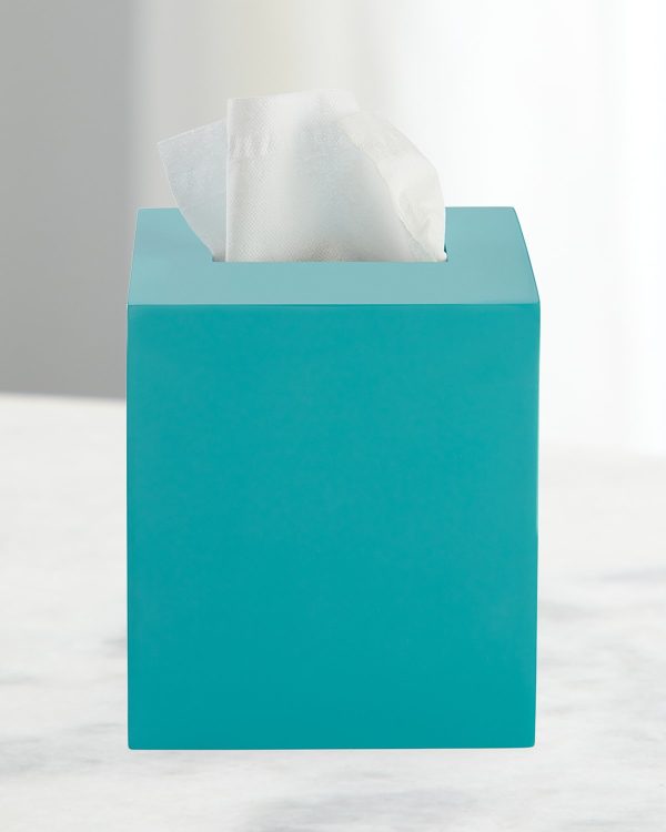 Robins Egg Lacquer Tissue Box- sku216550396