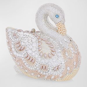 Swan Crystal Clutch Bag- sku221640264