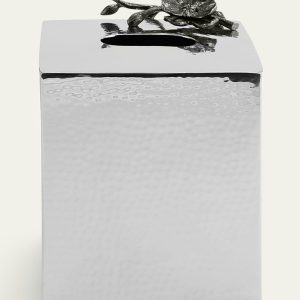 Black Orchid Tissue Box Holder- sku220691006