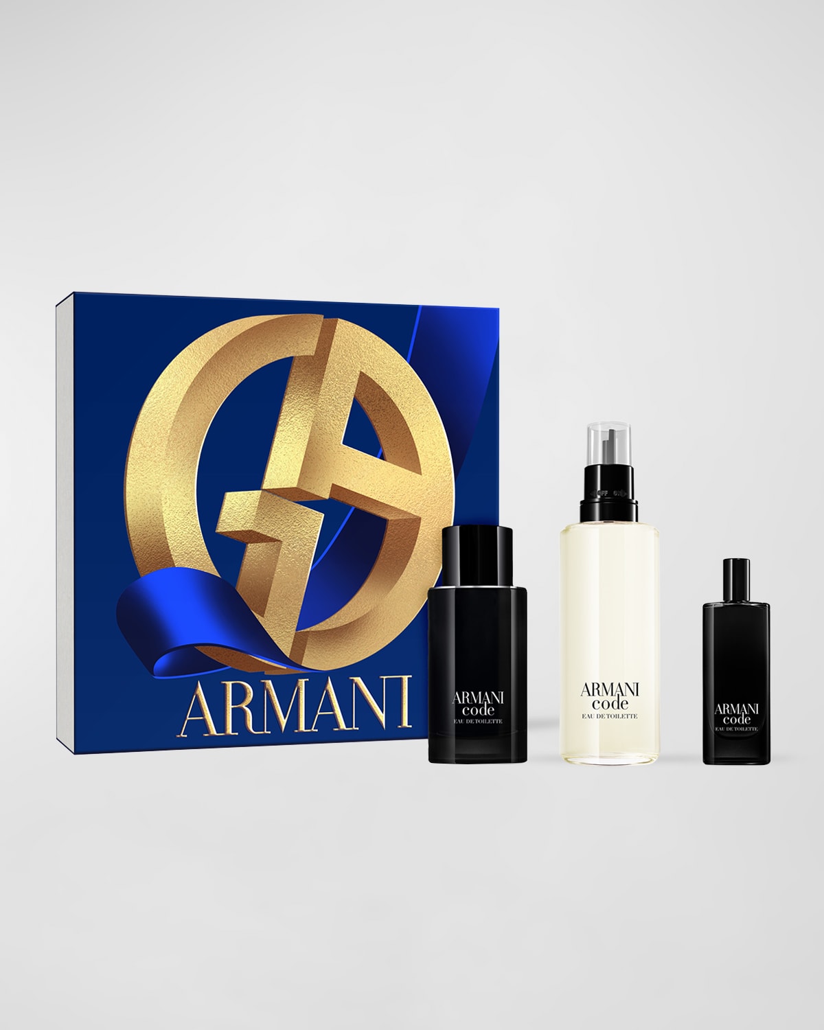 Men's 3-Pc. Armani Code Eau de Toilette Holiday Gift Set (Refillable)- sku221950642