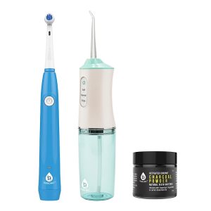 Pursonic Complete Dental Care Power Pack - Electric Toothbrush, Water Flosser & Whitening Powder