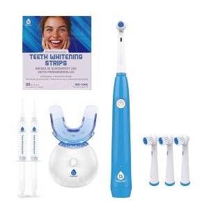 Pursonic Ultimate Teeth Whitening & Oral Care Bundle - Led Whitening Kit, Whitening Strips, & Usb Electric Toothbrush