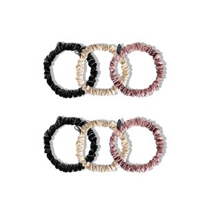 Drowsy Skinny Scrunchie, Set of 6