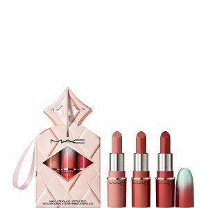 MAC Wildest Gleams Mini Lustreglass Lipstick Trio - Nudes