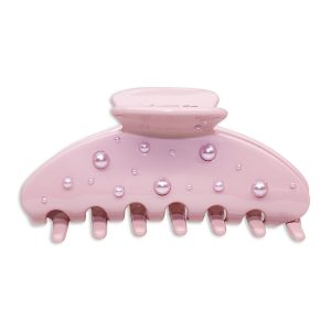 Emi Jay Big Effing Hair Clip in Pink Pearl