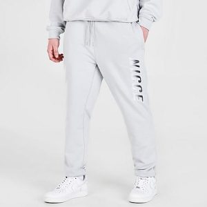 Nicce Men&apos;s Arran Jogger Pants in Grey/Cool Grey Size Medium Cotton/Polyester/Fleece - 5815170