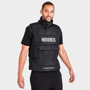 Hoodrich Men&apos;s Astro V2 Full-Zip Insulated Vest in Black/Black Size XL 100% Polyester - 5809037