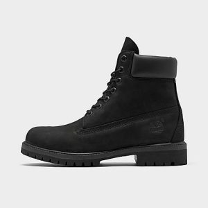 Timberland Men&apos;s 6 Inch Premium Waterproof Boots in Black/Black Size 13.0 Leather - 1631688